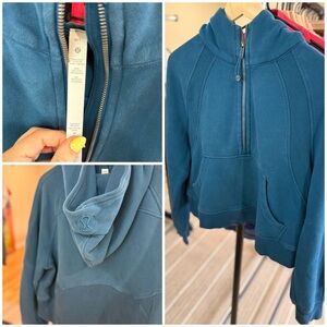 lululemon athletica Teal Half-Zip Hoodie